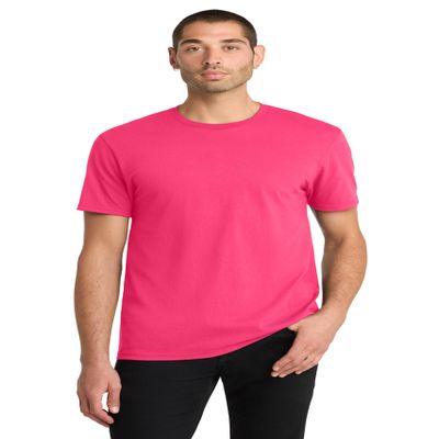 District The Concert Tee DT5000, Neon Pink, XX-Large