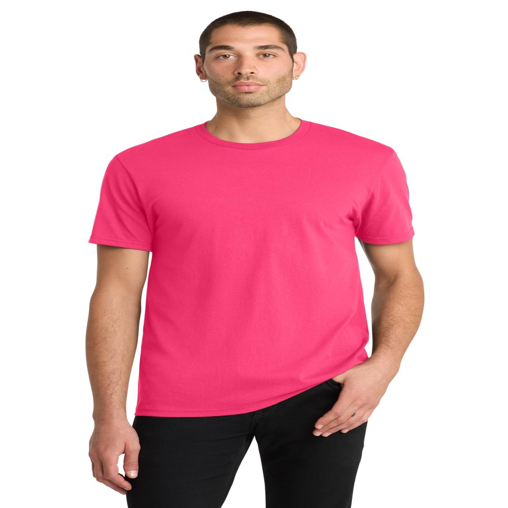 District The Concert Tee DT5000, Neon Pink, XX-Large