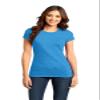District Women's Fitted Very Important Tee S Heathered Bright Turquoise view 1