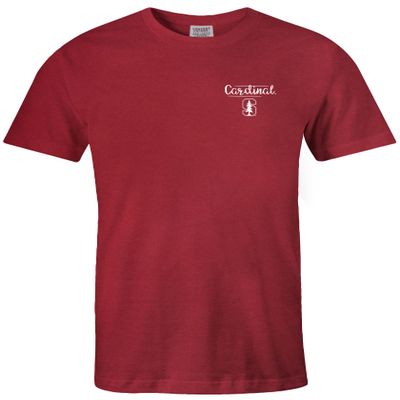 NCAA Stanford Cardinal Sketchbook Comfort Color Short Sleeve T-Shirt, Chili,XX-Large