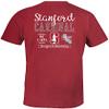 NCAA Stanford Cardinal Sketchbook Comfort Color Short Sleeve T-Shirt, Chili,XX-Large view 2