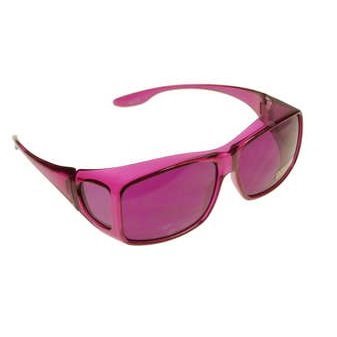 Color Therapy Glasses Fits Over Prescription Glasses (Magenta)