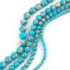 1 Strand Adabele Natural Turquoise Blue Impression Aqua Terra Jasper 10mm Round Loose Beads Sea Sediment Gemstone Spacer for Craft Jewelry Making (35-37pcs) GX4-10 view 3
