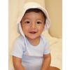bambini 1140 Baby Unisex Cotton Interlock Snap Chin-Strap Sun Hat (12-18MO, Blue) view 2