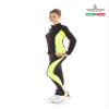 Sagester # 431 / Italy Hand-Made/Ice Skating Black Pants/Sz: XL, Fluo Yellow view 2