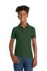 Port Authority Youth Core Classic Pique Polo Shirt Deep Forest Green view 1