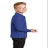 Port Authority Youth Long Sleeve Silk Touch Polo. Y500LS, Royal, L view 2