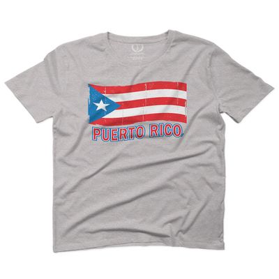 0037 Bandera Puerto Rico Flag Boricua Puerto Rican Nuyorican Pride for Men T Shirt (Light Gray 2X-Large)