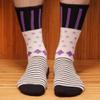 BambooMN Women's Polka Dot Stripe Socks - Black - 3 Pairs - Size 4-10 view 3