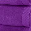 BY LORA Natural Water Absorbent Bath Sheet Towel Set  Oversized, Soft, Eco-Friendly Terry Cotton Towels for Home and Spa - Purple - 2-Pieces view 2