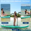 SereneLife Inflatable Stand Up Paddle Board - Wide Stable Design, Non-Slip Deck for Adults & Youth with Premium Paddle Board Accessories: Carry Bag, Dual Action Pump, Paddle, Ankle Leash - 10' view 2