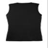 SPORT-TEK Women's Sleeveless PosiCharge Competitor V-Neck Tee | Athletic Fit Shirt, Spring & Summer Workout Tank Top, Trendy Gym Fashion Black view 2