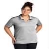 SPORT-TEK Women's Dri-Mesh V-Neck Polo White view 1