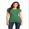 District Women's Fitted Very Important Tee L Heathered Kelly Green view 1