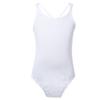 YiZYiF Kids Girl's Double Strap Dancewear Cotton Ballet Gymnastic Camisole Leotard White 12-14 view 1