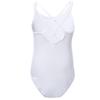 YiZYiF Kids Girl's Double Strap Dancewear Cotton Ballet Gymnastic Camisole Leotard White 12-14 view 2