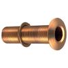 Perko 3/4" Thru-Hull Fitting w/Pipe Thread Bronze Extra Long - Max Hull 5" Thick view 1