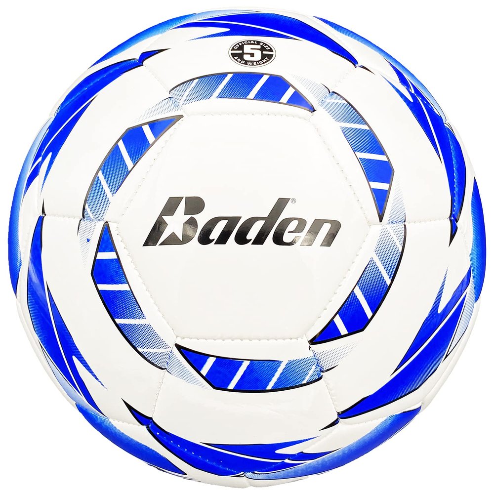 Baden Z-Series Soccer Ball | High-Performance, Durable Design for All-Season Play | Ideal for Training and Competitive Matches | Royal/White, Size 3