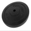 TUNTURI Unisex's Cast Iron Weight Black 15.0kg, Single Plate, 15 kg view 1