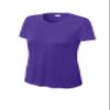 SPORT-TEK Women's PosiCharge Competitor Tee | Athletic Fit Workout T-Shirt, Spring & Summer Gym Fashion Purple view 3