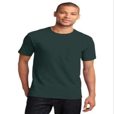 Port & Company - Essential Pocket Tee S Dark Green
