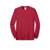 Port & Company Tall Long Sleeve Core Blend Tee Red view 1
