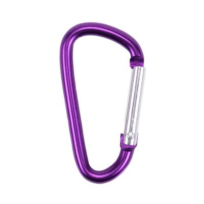 Paracord Planet 40mm Durable Aluminum Mini Carabiner Clip Keychain Spring Loaded Gate - Assorted Colors and Pack Sizes - Hiking, Traveling, at Home, in The RV, Fishing, etc. (Purple, 10 Pack)