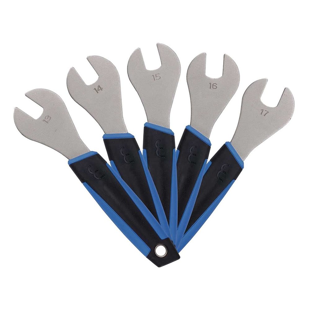BBB Cycling | Cone Set Cone Wrench Tool Set for Bikes (Sizes 13/14/15/16/17) | BTL-25S (EU-Version)
