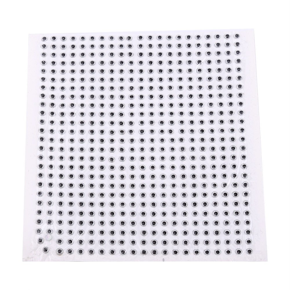 3mm 3D Fishing Eyes Fishing Lures Baits Eyes Fly Tying Crafts for DIY Lifelike 3D Fish Eyes 500Pcs Silver