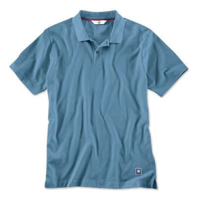 BMW Men Polo Shirt Blue Small