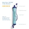 LifeStraw Personal Water Filter for Hiking, Camping, Travel, and Emergency Preparedness, 3 Pack, Blue view 2