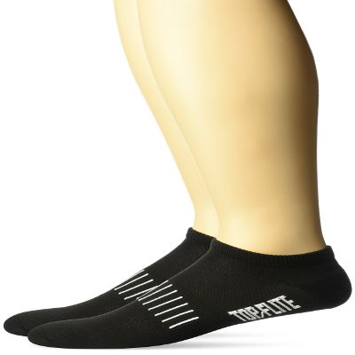 Top Flite Men's Sport Low Cut Socks With Cushioned Heel/toe 2 Pack Sockshosiery, black, Large