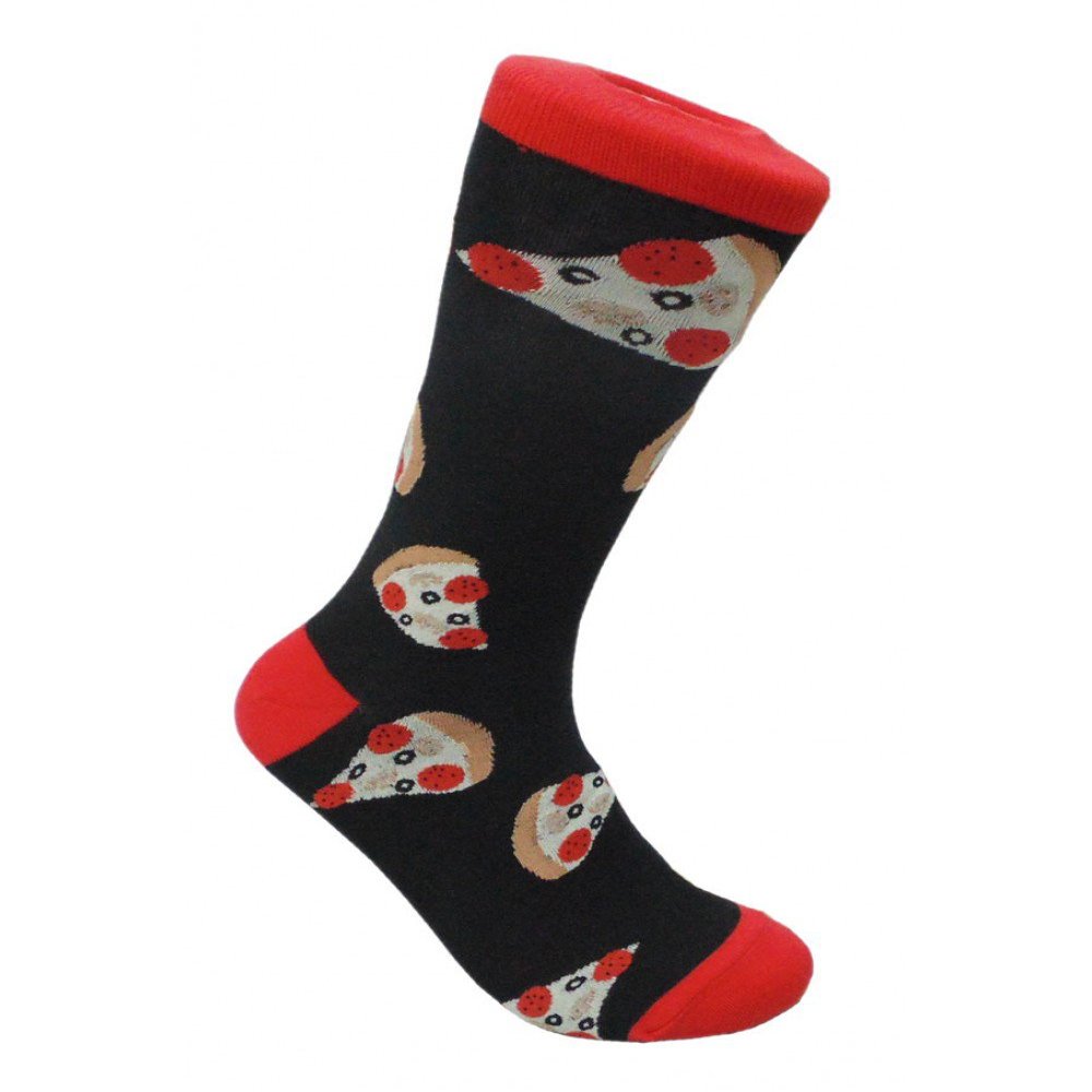 FineFit Man Cave Trouser Socks (Pizza Black)