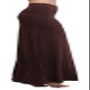 Urban CoCo Women's Stylish Spandex Comfy Fold-Over Flare Long Maxi Skirt (L, Rum Raisin) view 2