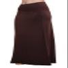 Urban CoCo Women's Stylish Spandex Comfy Fold-Over Flare Long Maxi Skirt (L, Rum Raisin) view 4