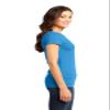 District Women's Fitted Very Important Tee XS Heathered Bright Turquoise view 3