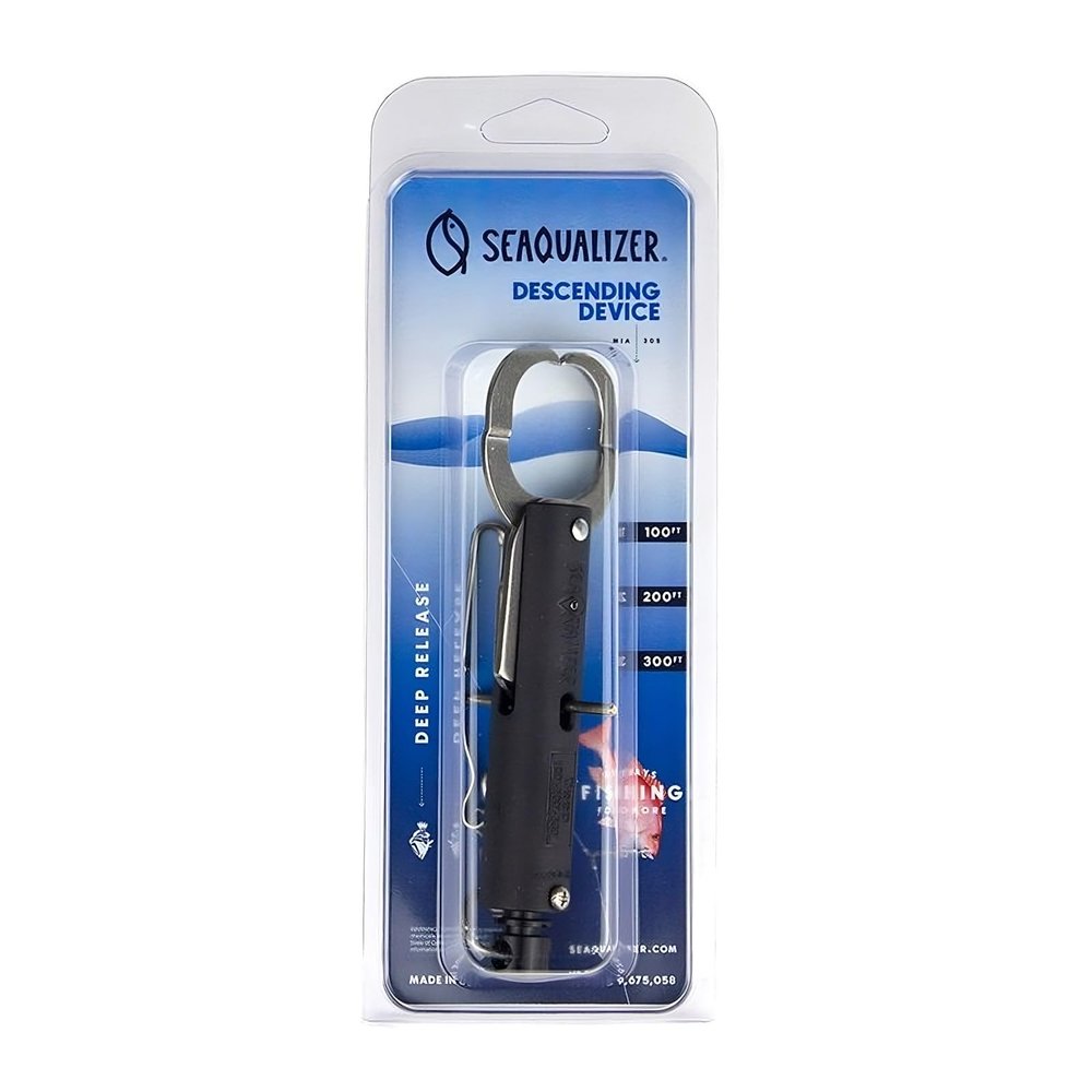 SeaQualizer Fish Descending Device 3 Setting Release Device for Fishing Non-Invasive and Reusable Fish Release Tool NOAA Compliant - Made in USA (100, 200, 300 Feet Release)
