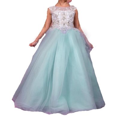 BessDress Beads Pageant Gown Lace Formal Party Dresses for Princess BD222