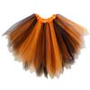 So Sydney Orange & Black Adult Plus Kids Size Pixie Fairy Tutu Skirt Halloween Costume Princess Dress Up (L (Adult Size)) view 1