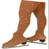 ChloeNoel Figure Skating Medium Tan Over The Boot Tights TB8832 w/Crystal Medium Tan Adult Small view 1