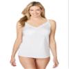 Comfort Choice Plus Size Lace Trim Camisole - 14/16, White