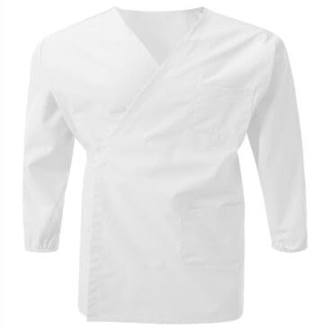 7 Encounter Unisex Multifuctional Wrap Smock With Chest And Side Pockets (White, L/XL)