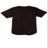 SPORT-TEK PosiCharge Tough Mesh Full-Button Jersey | Casual Baseball Shirt for Men & Women, Athletic Fit Top for Spring & Summer Fashion Black view 1