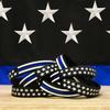 Thin Blue Line American Flag Bracelet view 2