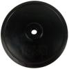 TUNTURI Unisex's Rubber 15.0kg, Single Plate, Black, 15 kg view 1