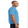 Port & Company Core Blend Pocket Tee Aquatic Blue view 3