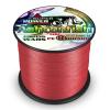 Ashconfish Braided Fishing Line-8 Strands Super Strong Fishing Wire 1000M/1093Yards 20LB-Abrasion Resistant Braided Lines-Incredible Superline-Zero Stretch-Superfine Diameter- Red view 1