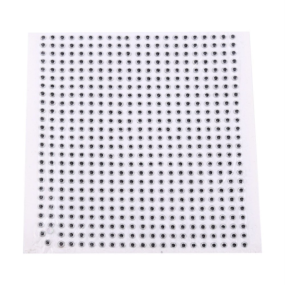 4mm 3D Fishing Eyes Fishing Lures Baits Eyes Fly Tying Crafts for DIY Lifelike 3D Fish Eyes 500Pcs Silver