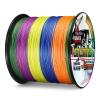 Ashconfish Braided Fishing Line-16 Strands Hollow Core Fishing Wire 1000M/1093Yards 60LB Abrasion Resistant Incredible Superline Zero Stretch Ultrathin Diameter Woven Thread Multi-Color view 3