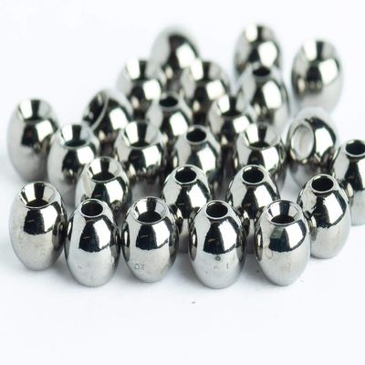 Blue Wing Olive Brass Beads for Fly Tying - 25 Pack (Black Nickel, 3.8 mm (5/32"))